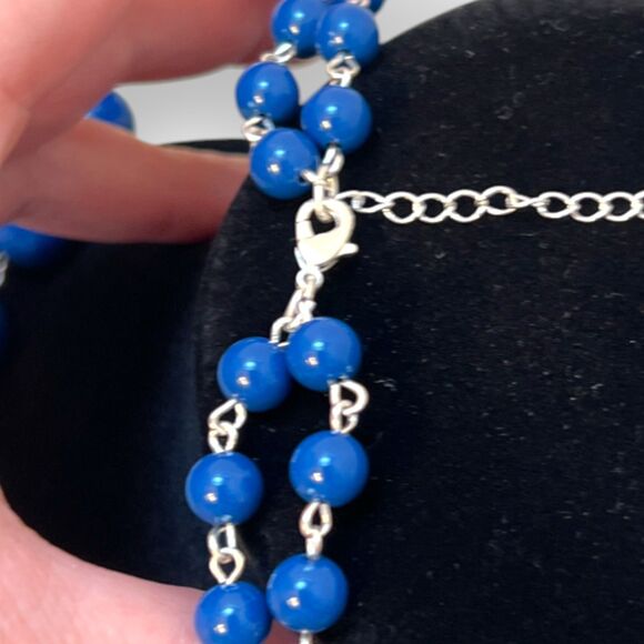 Croft & Barrow Midnight Blue Bead Necklace Bracelet Set NEW with Tags NWT - Picture 11 of 11
